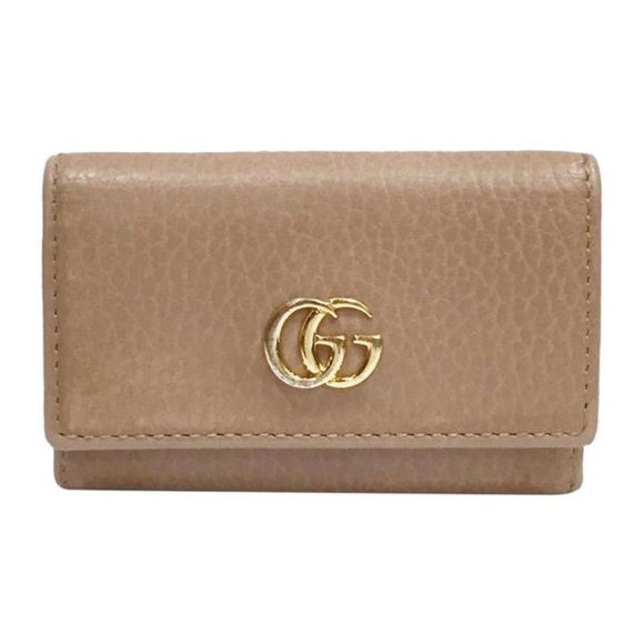 Gucci Accessories - Gucci Marmont beige leather 6 key ring case